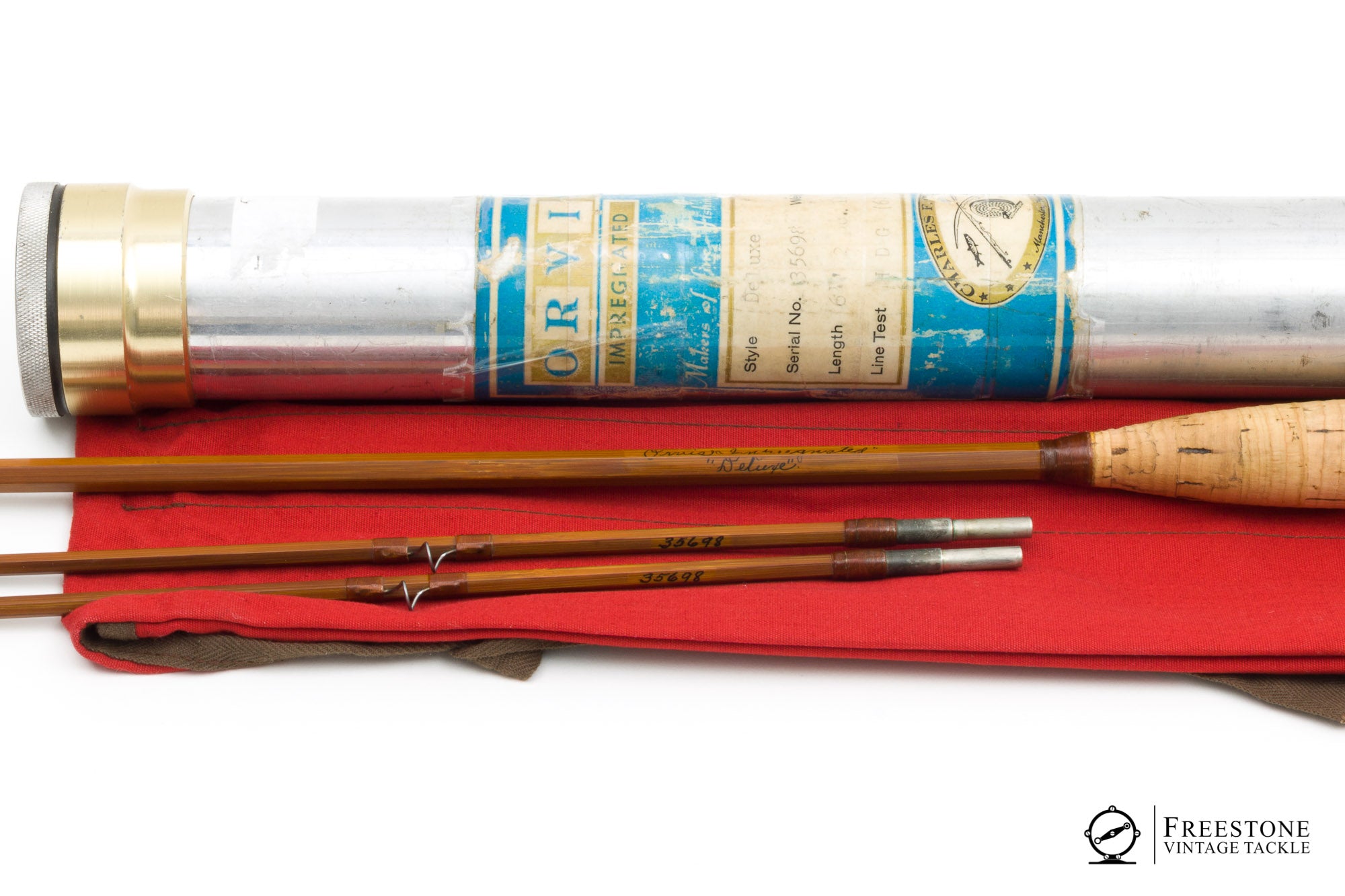 Orvis - Deluxe 6'6 2/2 6wt Bamboo Rod