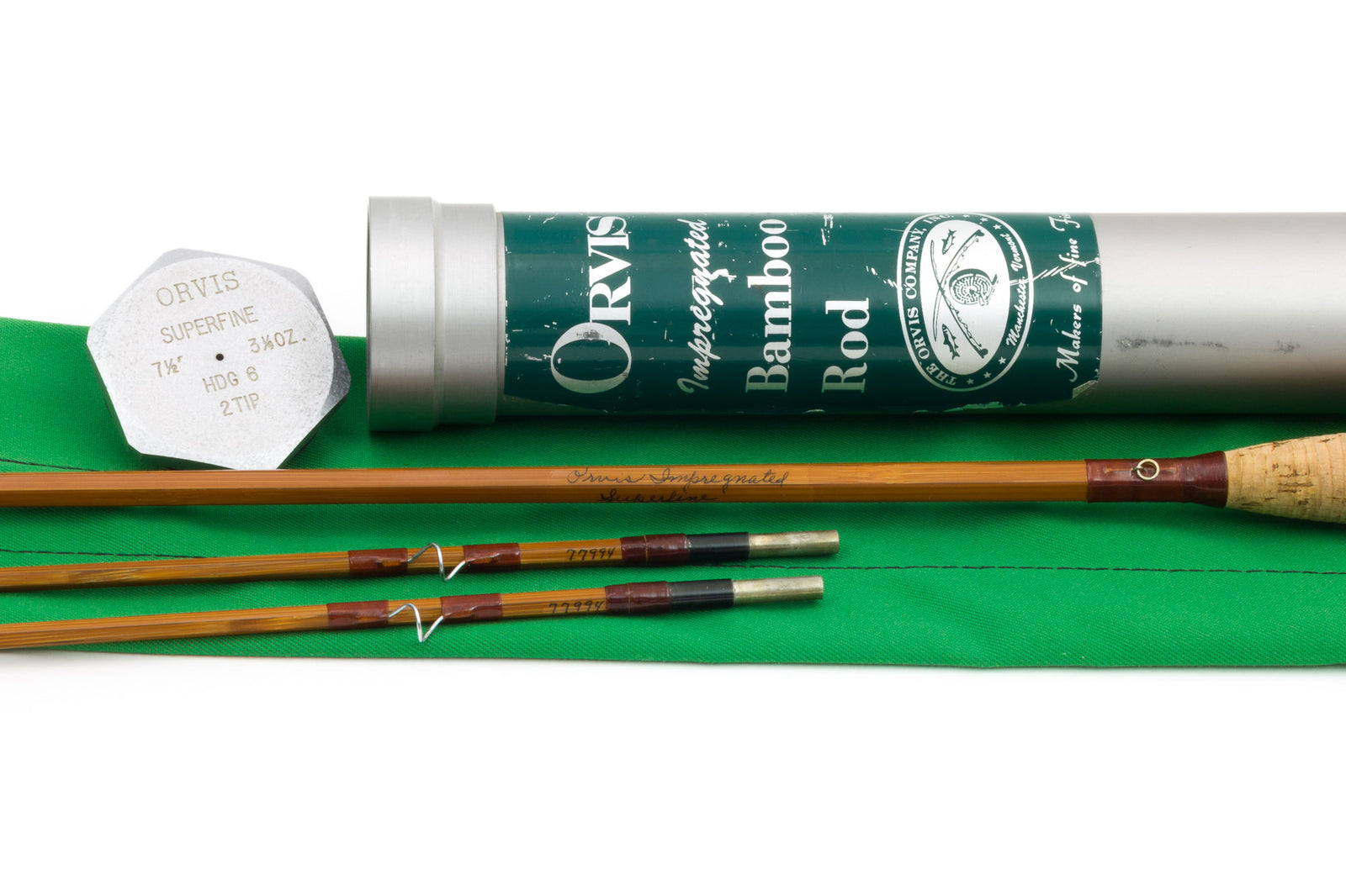 Orvis - Superfine 7'6" 2/2, 3 1/4oz (6wt) Bamboo Fly Rod