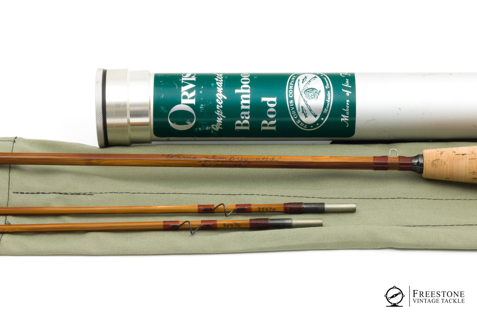 Orvis - "Deluxe" 7'6" 2/2 6wt, Impregnated Bamboo Rod