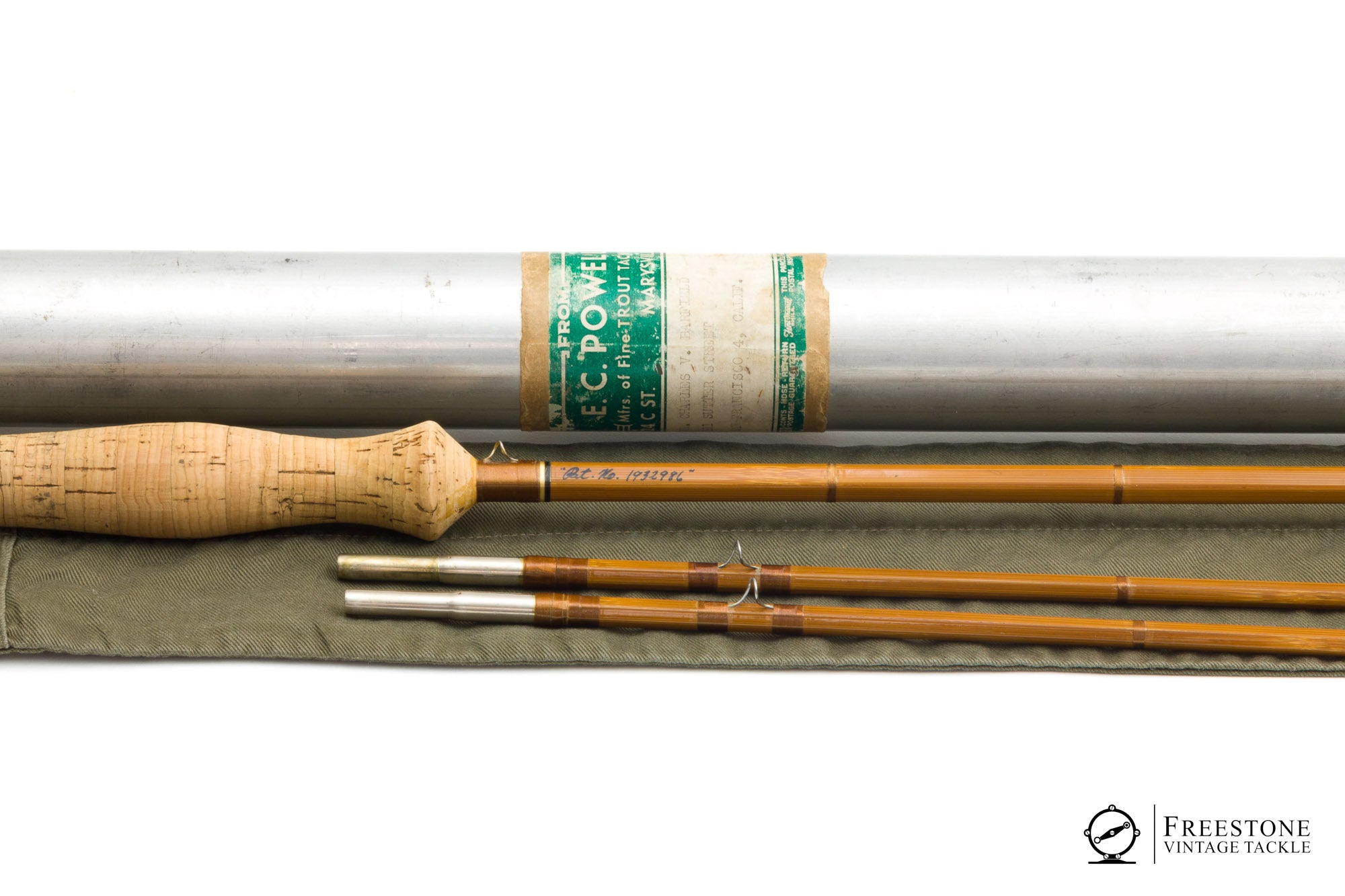 Powell, E.C. - 9' 2/2, 7/8wt Bamboo Rod - C-Taper - Freestone Vintage ...