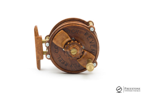 Rare Vintage Wooden Fly Reel For Collectors *** - フィッシング