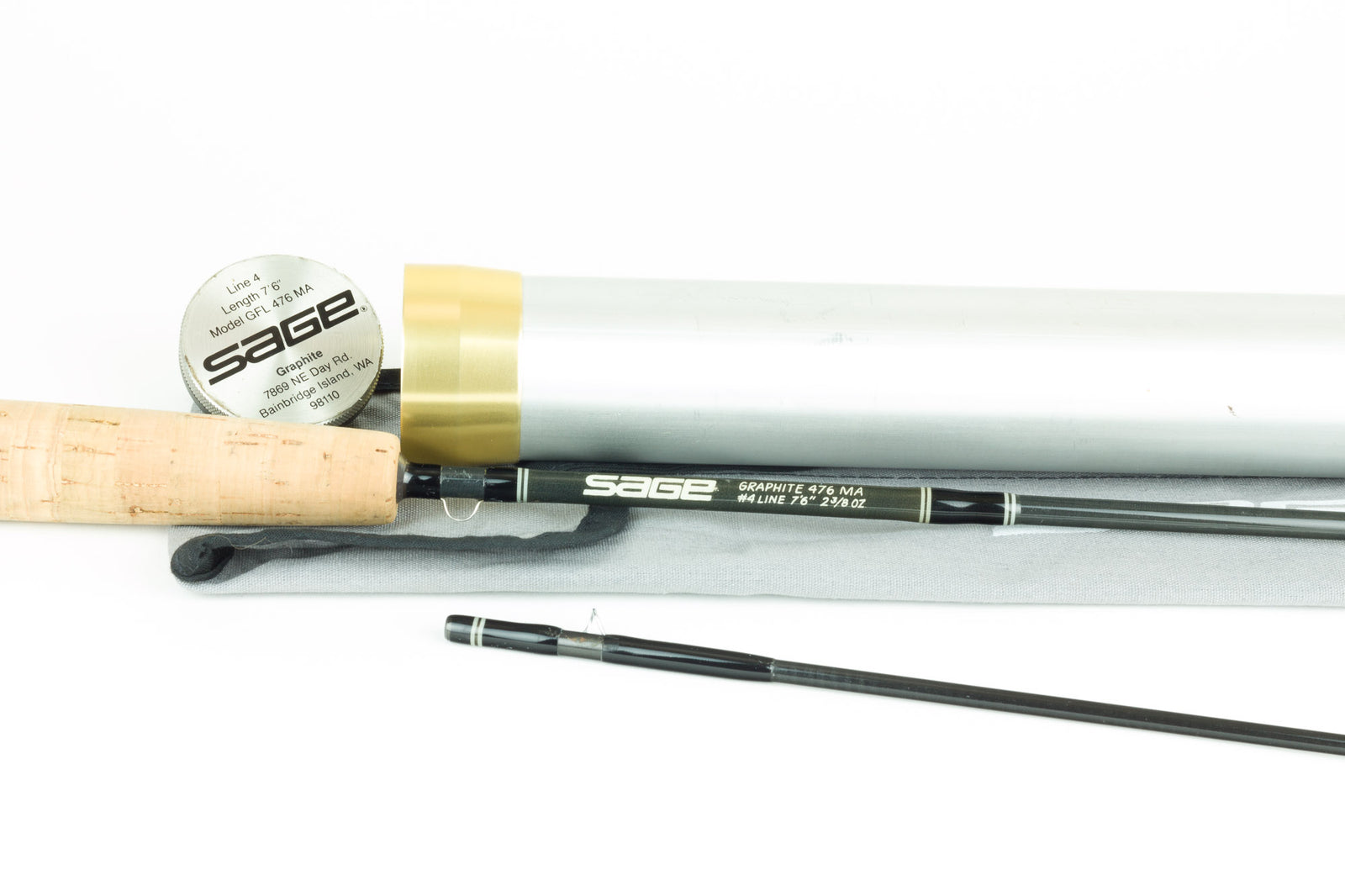 Sage - GFL 476 MA - 7'6" 4wt, 2 piece Graphite Fly Rod