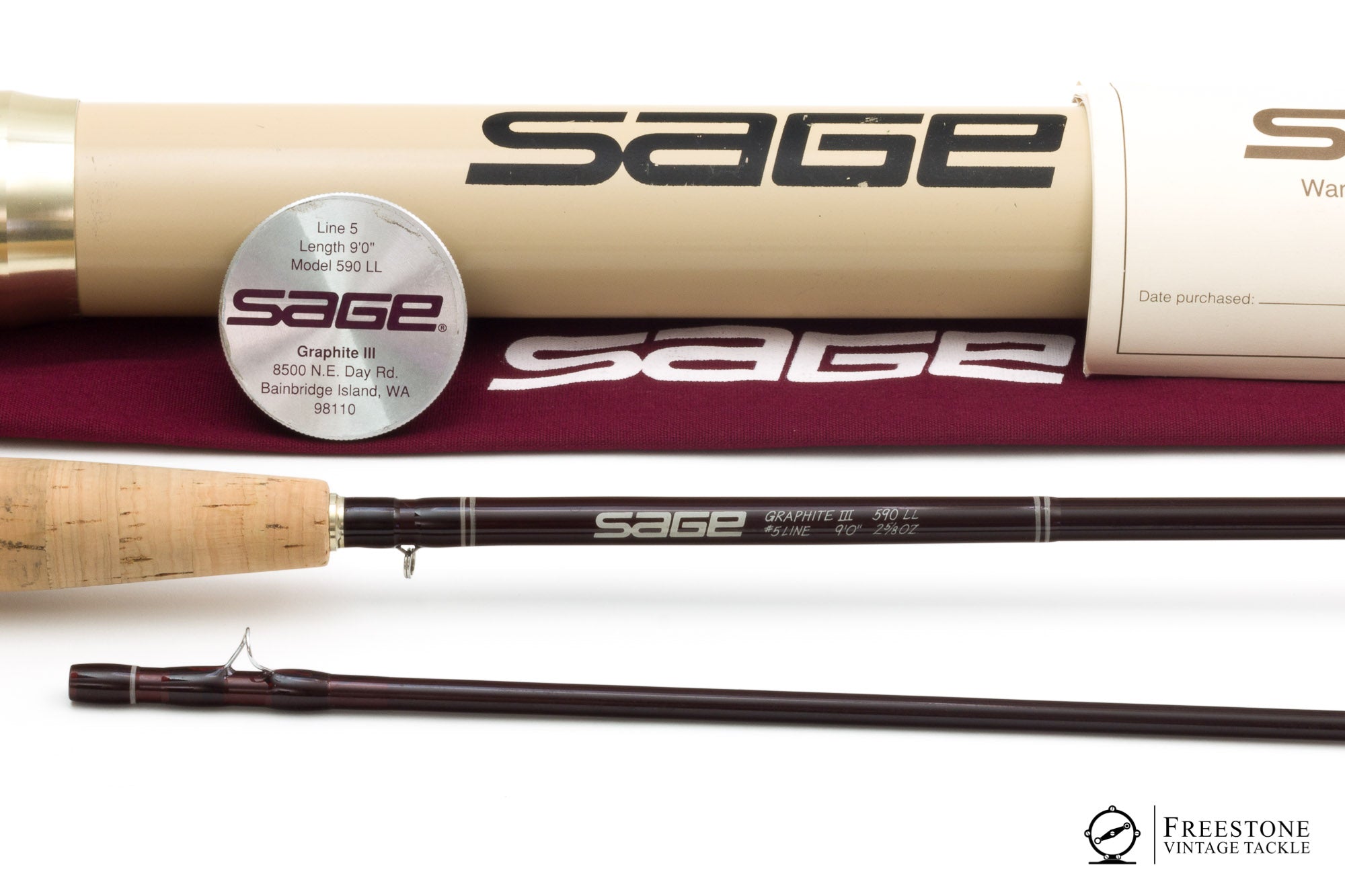 Sage - LL 590 - 9' 5wt 2-Piece Graphite Rod - Freestone