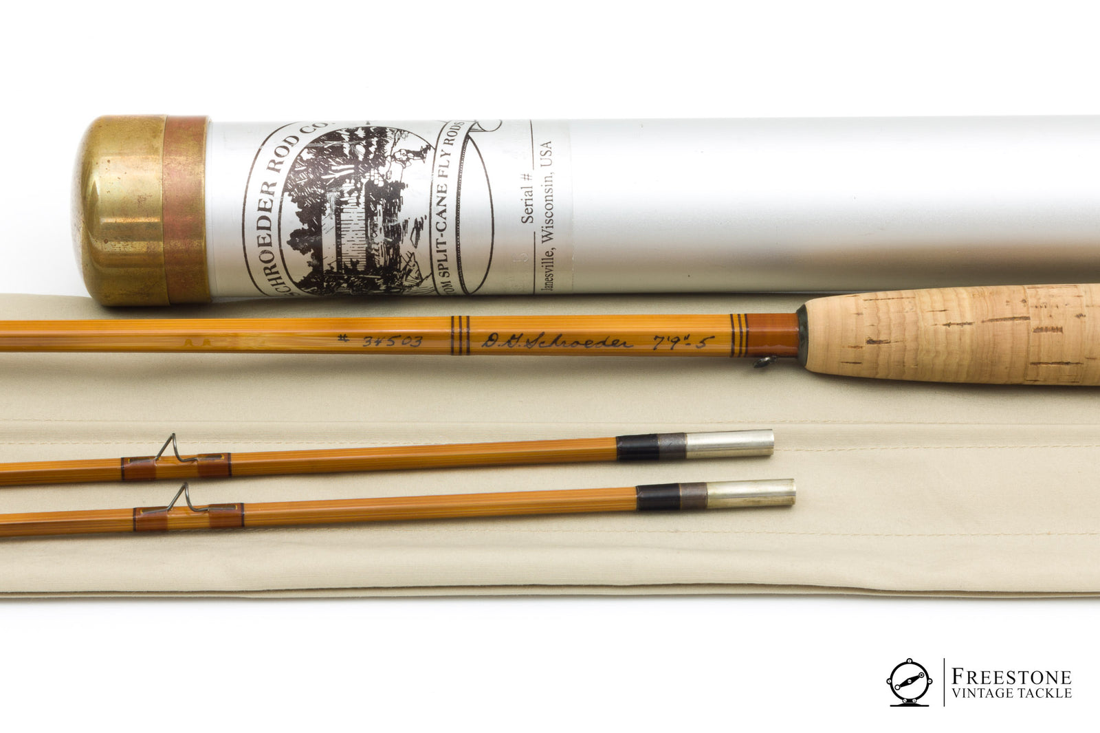 Schroeder, D.G. - 7'9" 2/2 5wt Bamboo Rod