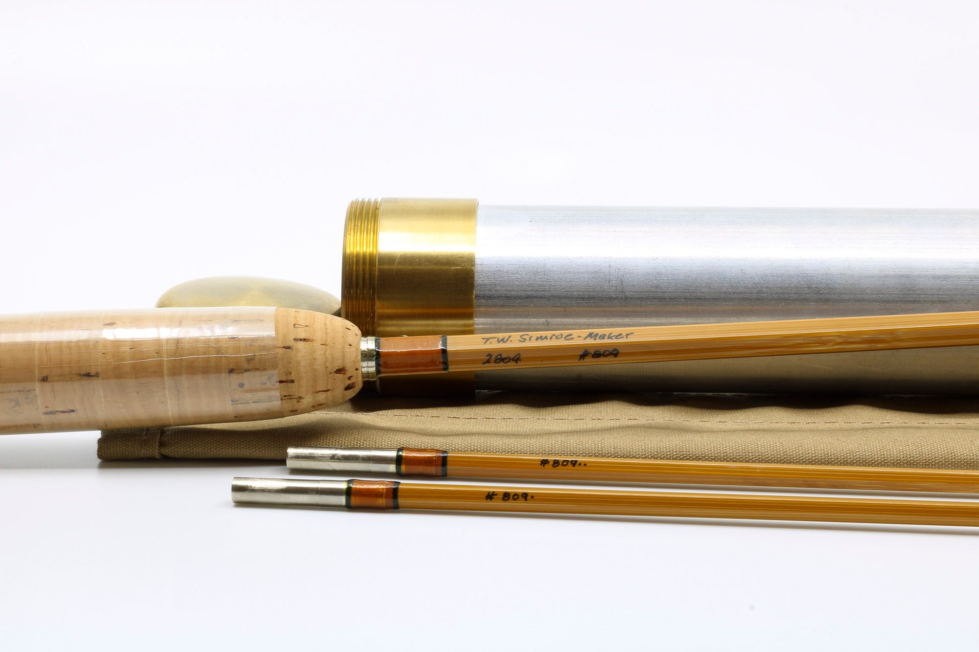 Simroe, Ted – 8' 4wt Bamboo Rod Freestone Vintage Tackle