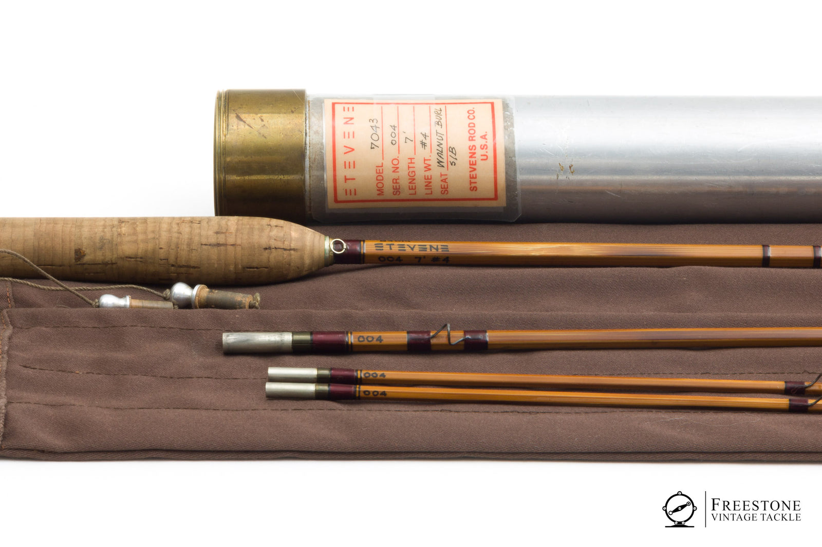 Stevens, Brad - Model 7043, 7' 3/2 4wt Bamboo Rod