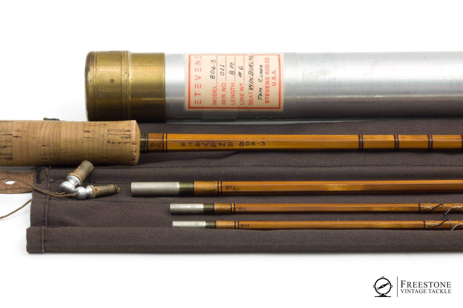 Stevens, Brad - Model 806, 8' 3/2 6wt Bamboo Rod