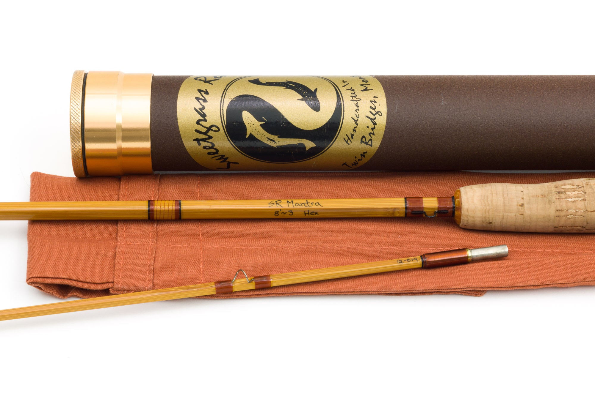 Sweetgrass Rods - Mantra 8' 3wt, 2/1 Bamboo Fly Rod