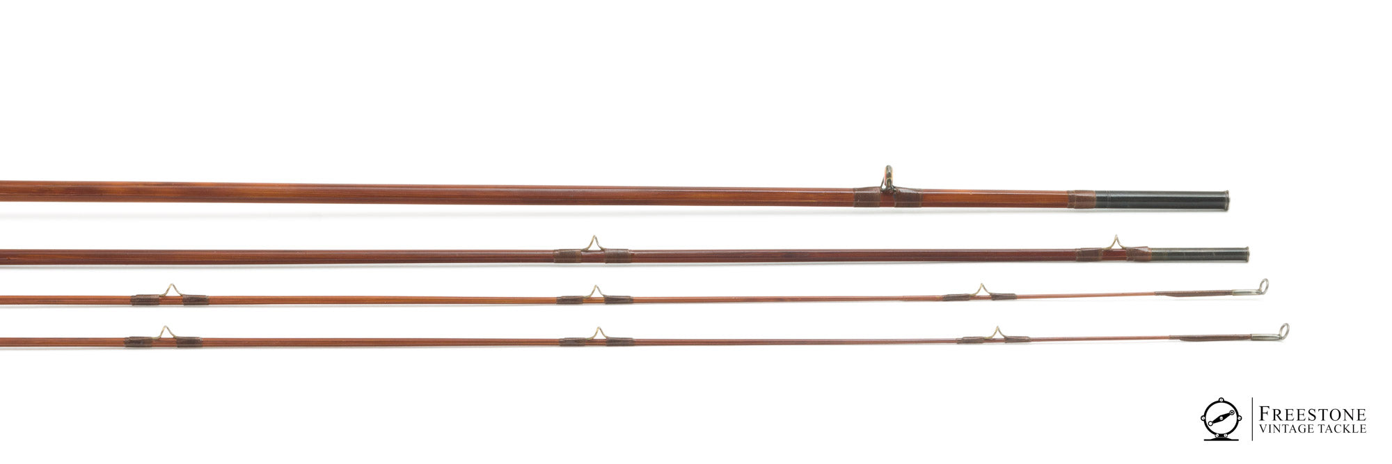beans antique fly fishing rod Thomas, F.E. - Mahogany 8' 3/2 Bamboo Rod