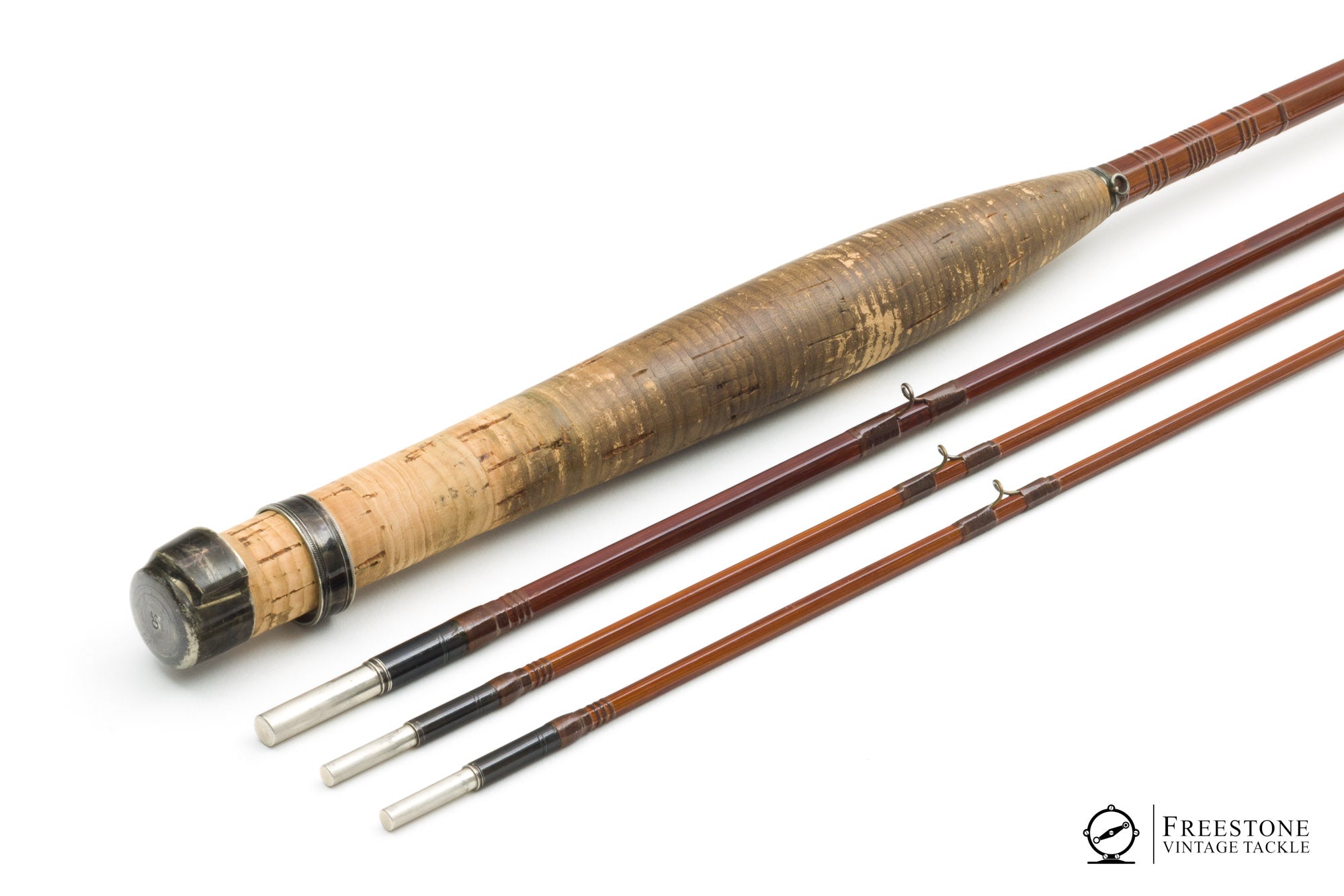 beans antique fly fishing rod Thomas, F.E. - Mahogany 8' 3/2 Bamboo Rod