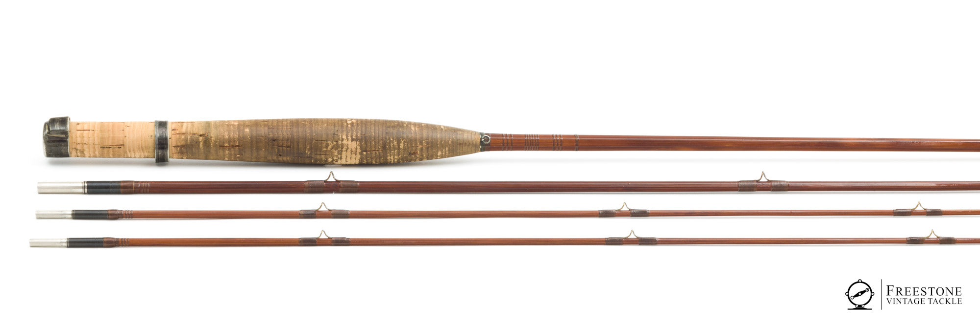 beans antique fly fishing rod Thomas, F.E. - Mahogany 8' 3/2 Bamboo Rod