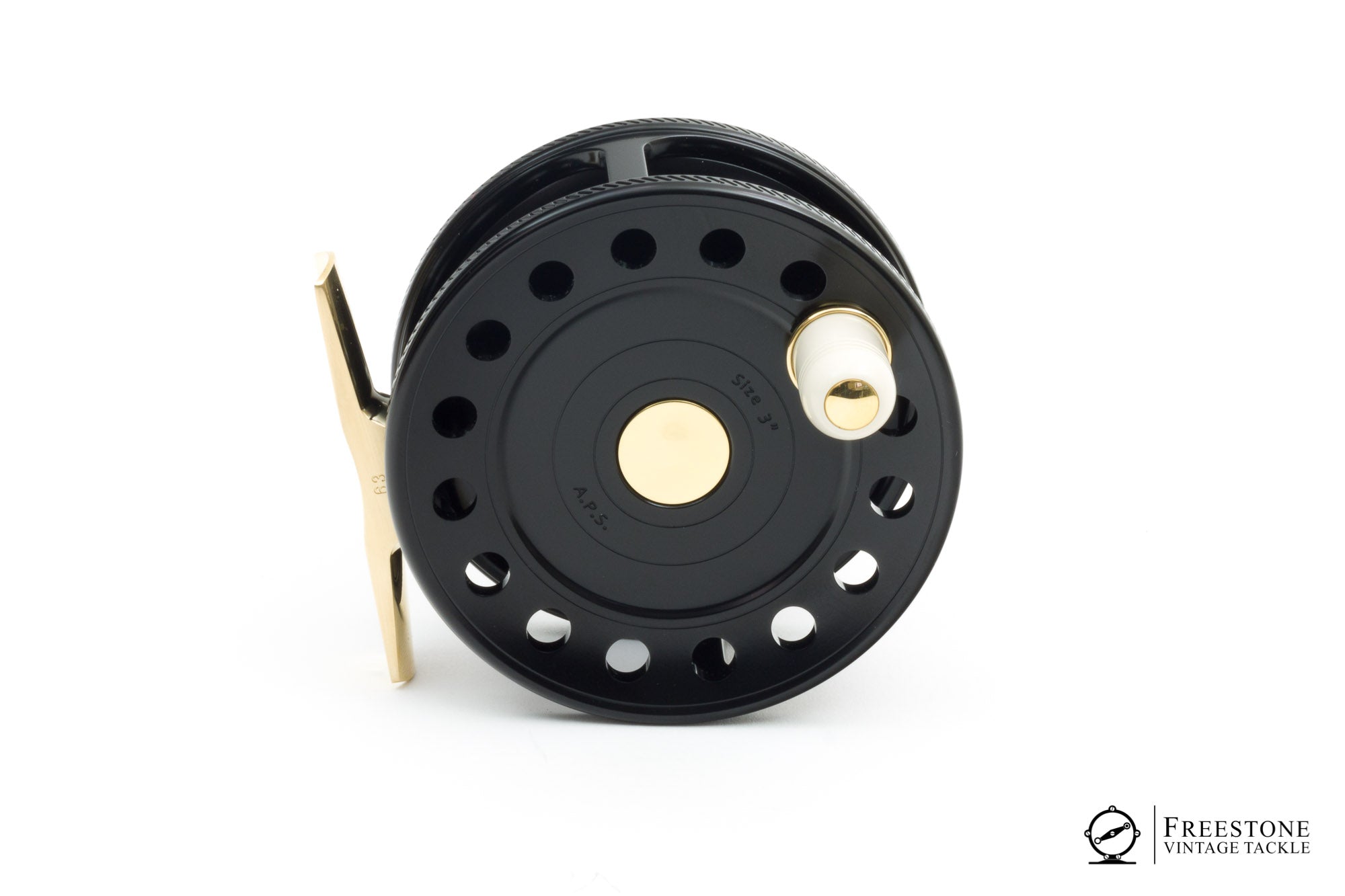 barrio fly reels VR Reels - Trutta Perfetta 3" Aluminum Fly Reel - Black & Brass