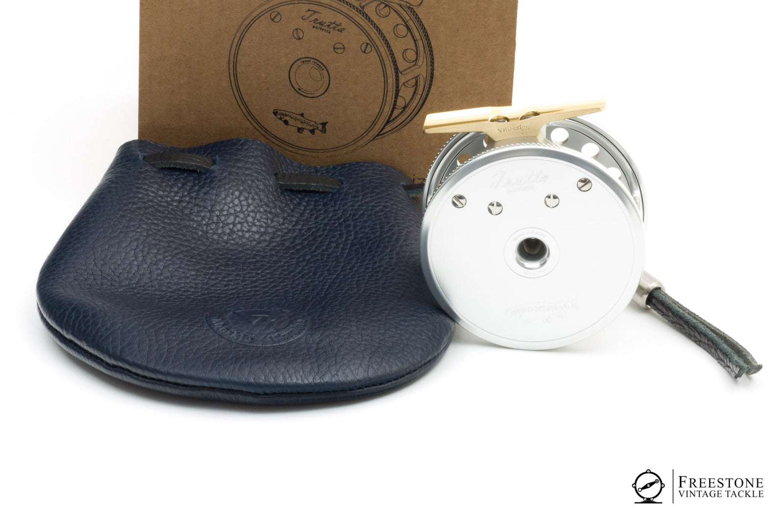 VR Reels - Trutta Perfetta 3" Aluminum Fly Reel - Silver & Brass