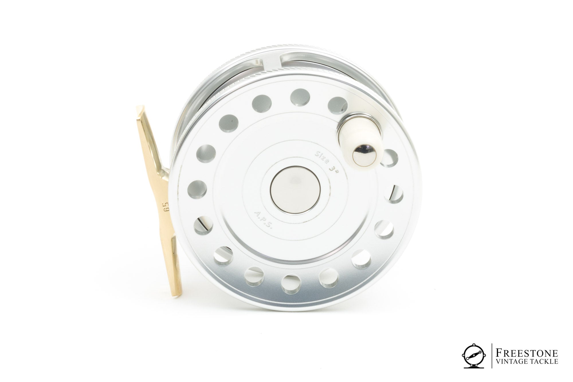 cayadutta fly reel VR Reels - Trutta Perfetta 3" Aluminum Fly Reel - Silver & Brass
