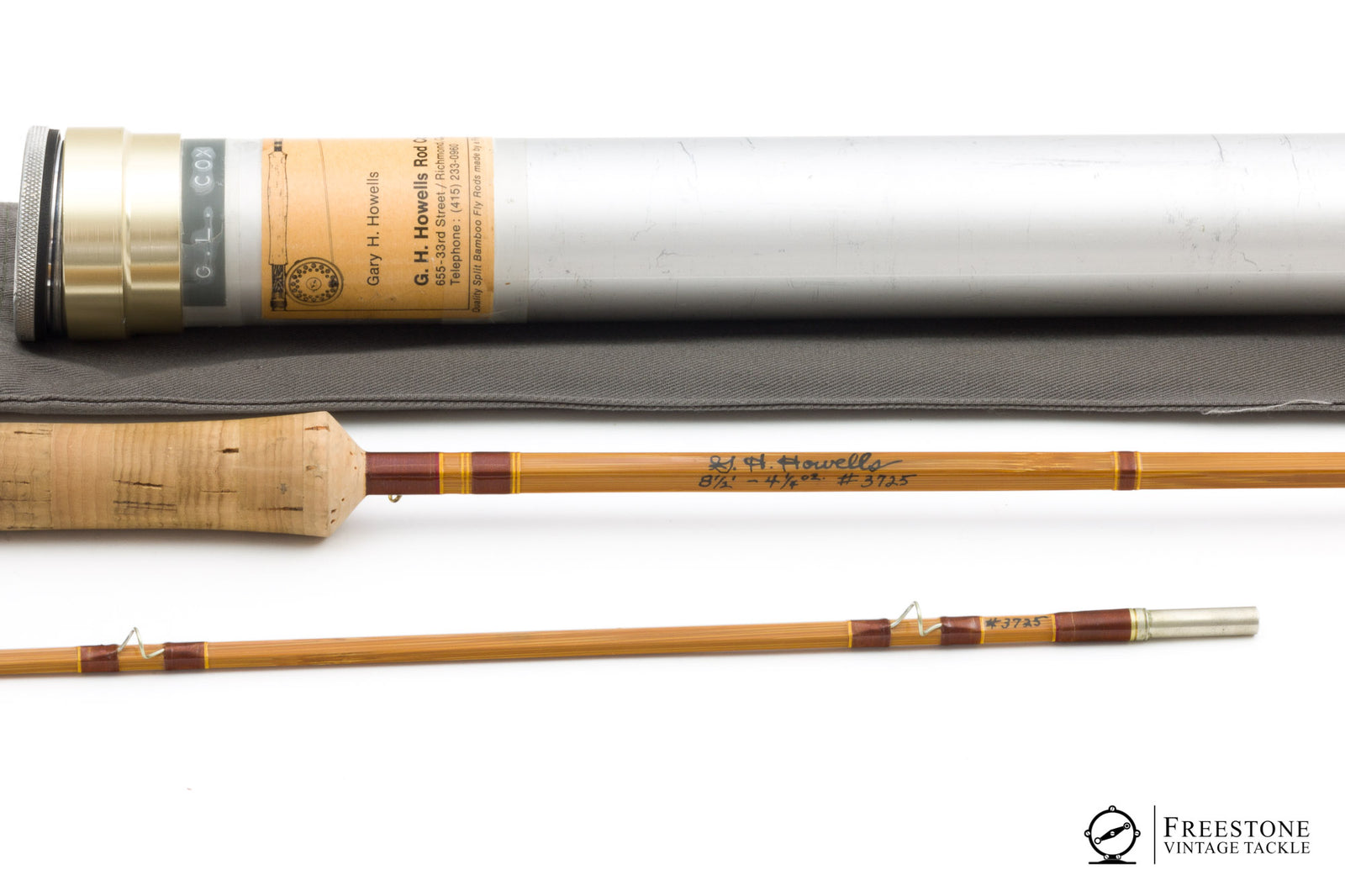 Howells, G.H. - 8'6" 2/1, 6wt Bamboo Rod